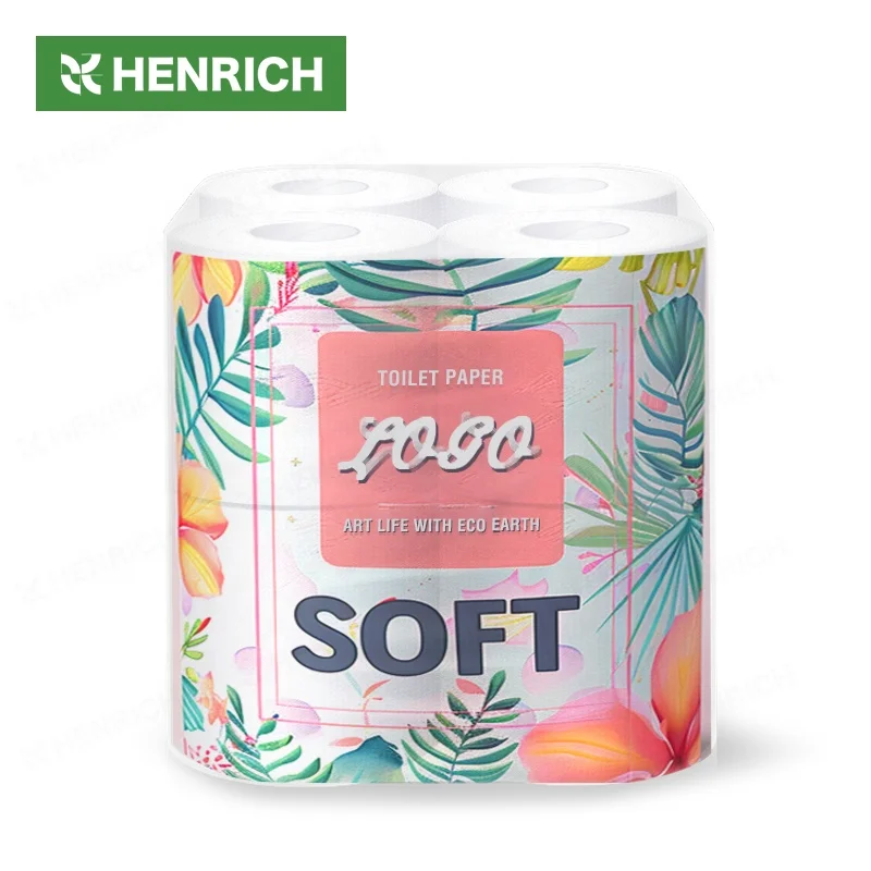 New Products 1ply 2ply 3ply 90 Rolls 15gsm Toilet Tissues White Custom Logo Cores Toilet Paper For Bathroom Use