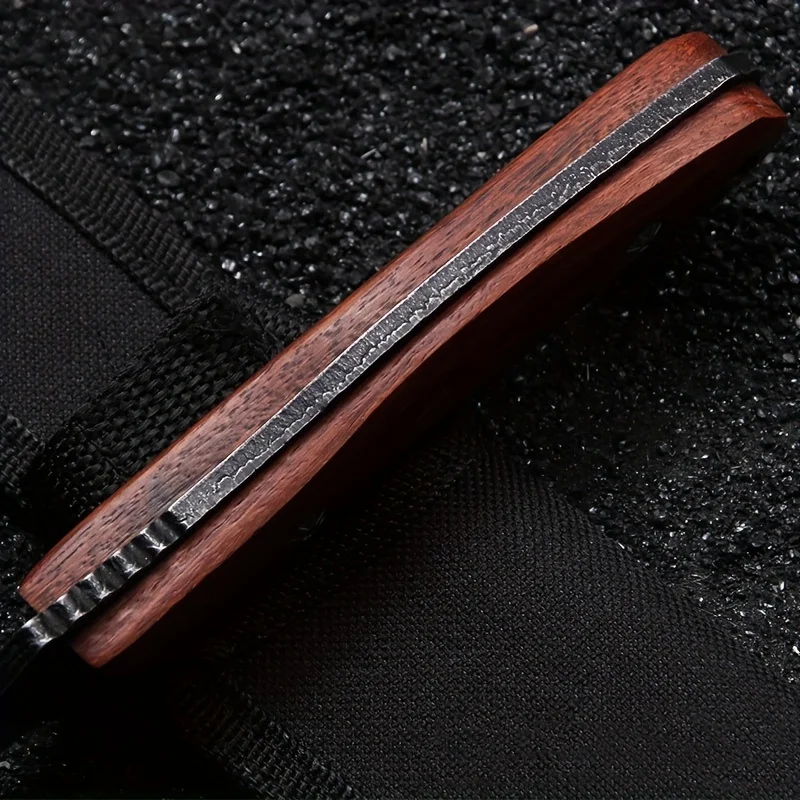 Wilderness Survival and Self Defense Tactics Small Knife Outdoor Integrated Dragon Bone Survival Straight Knife
