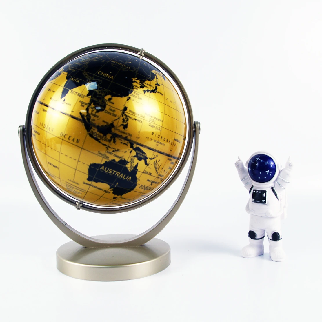 Kinglobe Metal PVC environmental protection material 140cm small area of 720 degrees universal rotating globe