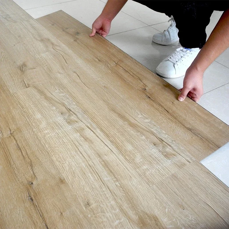 Wood Look Real Estate Plastic Vinyl Plank Flooring for Home Decoration Depot