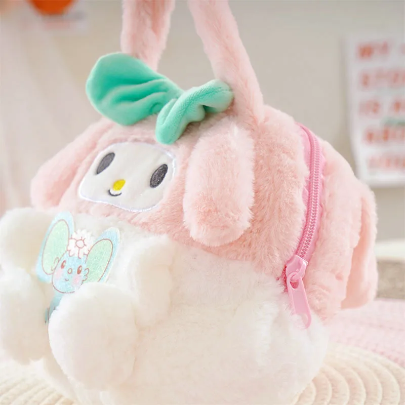 K240 New Purses and Handbags Kitty Plush Crossbody Bag For Women Anime Winter Tote Bags Grab Doll Machine