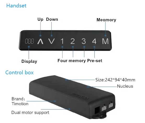 height adjustable A9 computer USB electric lift table dual motors sit stand desk