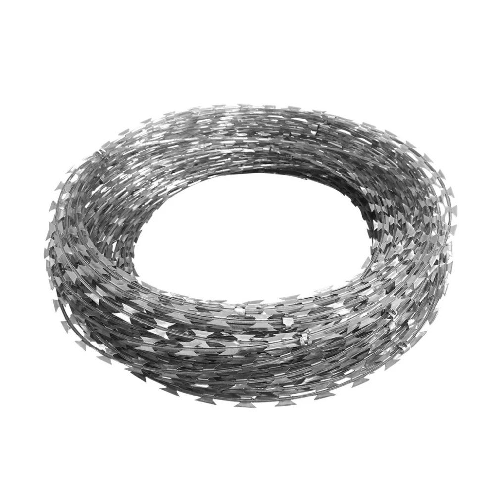 BTO-22 оцинкованная военные ограждения колючей проволоки