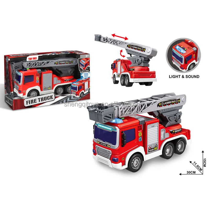 LK Toys Manufacturer Wholesale Fire Toy Car Truck New Inertial  Truck for Children