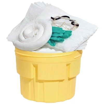 20 gallon overpack drum  spill kits wheeled bin  oil spill absorbent kit for oil spillage