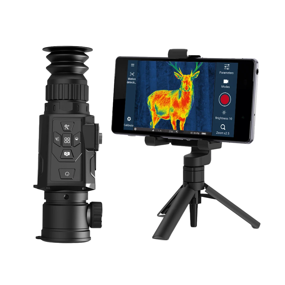 HTI 19 Fixed Focus LRF Thermal Monocular With 25mm Focus Lens Thermal Sight For Hunting