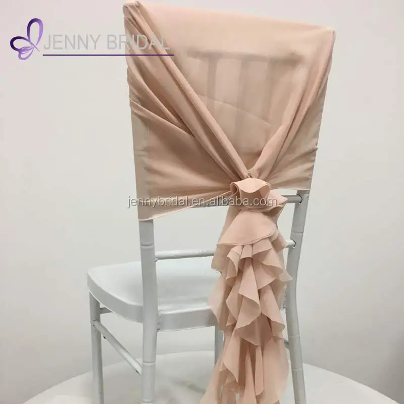C304a1шифоновый тканевый чехол для стула с кудрявым ивовым поясом