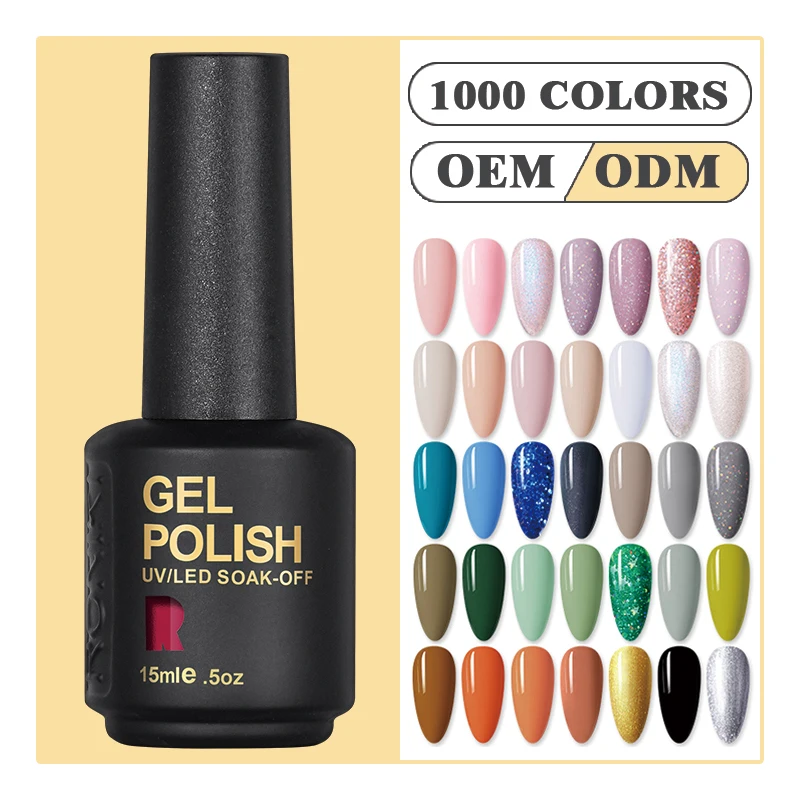RONIKI Odorless Soak Off Uv Gel Original Oem Color New Private Label Hema Free Create Your Own Brand Very Good Nail Gel Polish