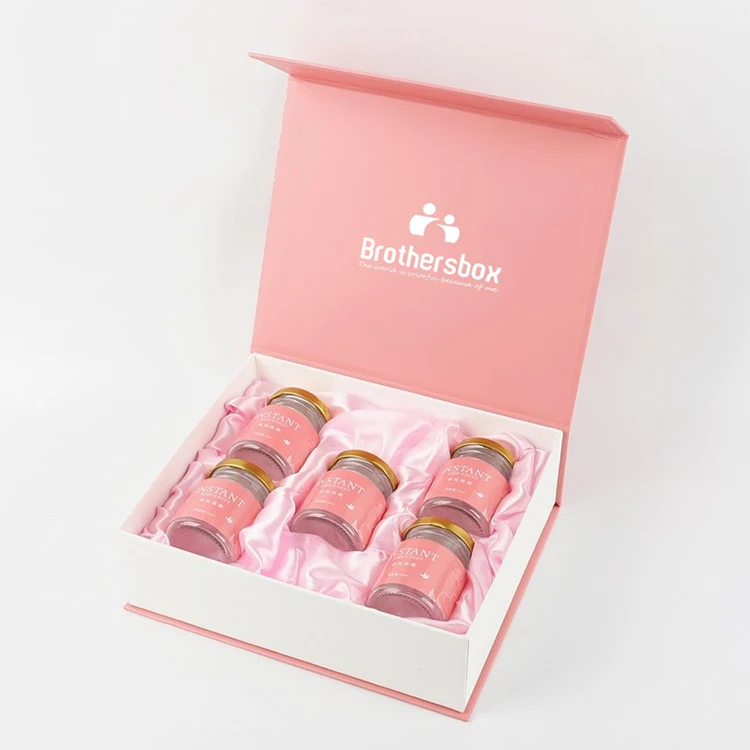 Black Magnetic Paper Wig Boxes Satin Luxury Boites Perruques Custom Logo Hair Bundle Extension Packaging