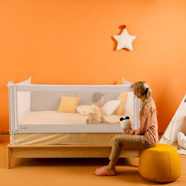 Adjustable Height Bybi Bed Rail For Toddlers, Portable Child Bed Rail Guard For Baby/
