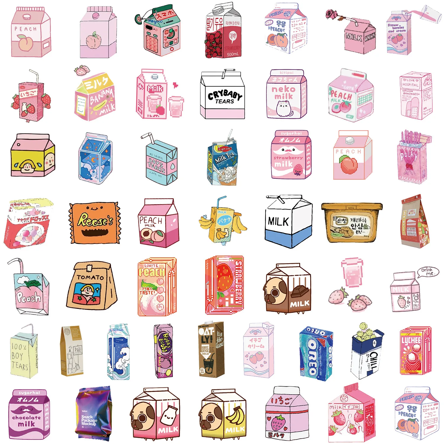 50 шт. декоративные наклейки-граффити