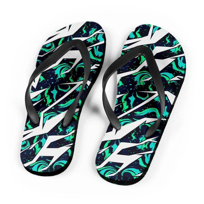 Wholesale women summer custom soft and comfortable rubber high heel flip flops checkered NO MOQ