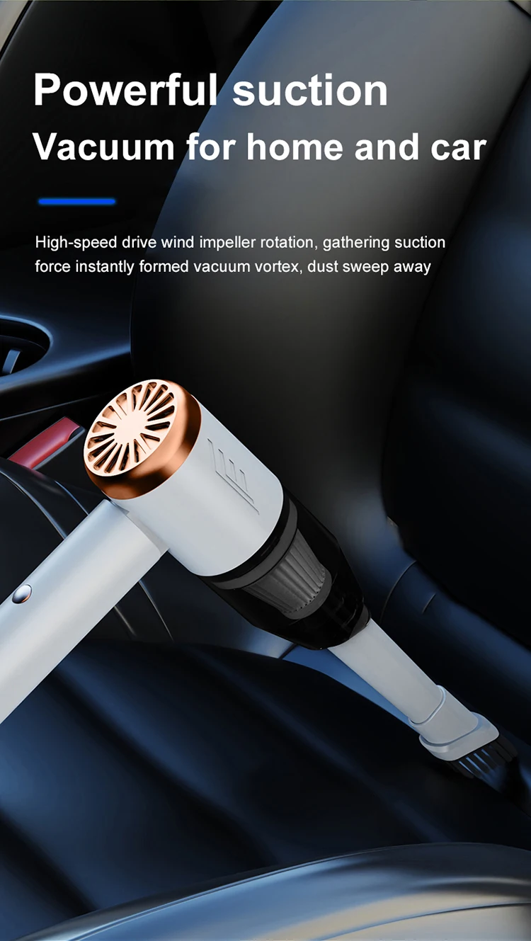 Mini Portable Vacuum Cleaner and Blower 2 in 1 Rechargeable Mini Vacuum Cleaner for Keyboard and Cars