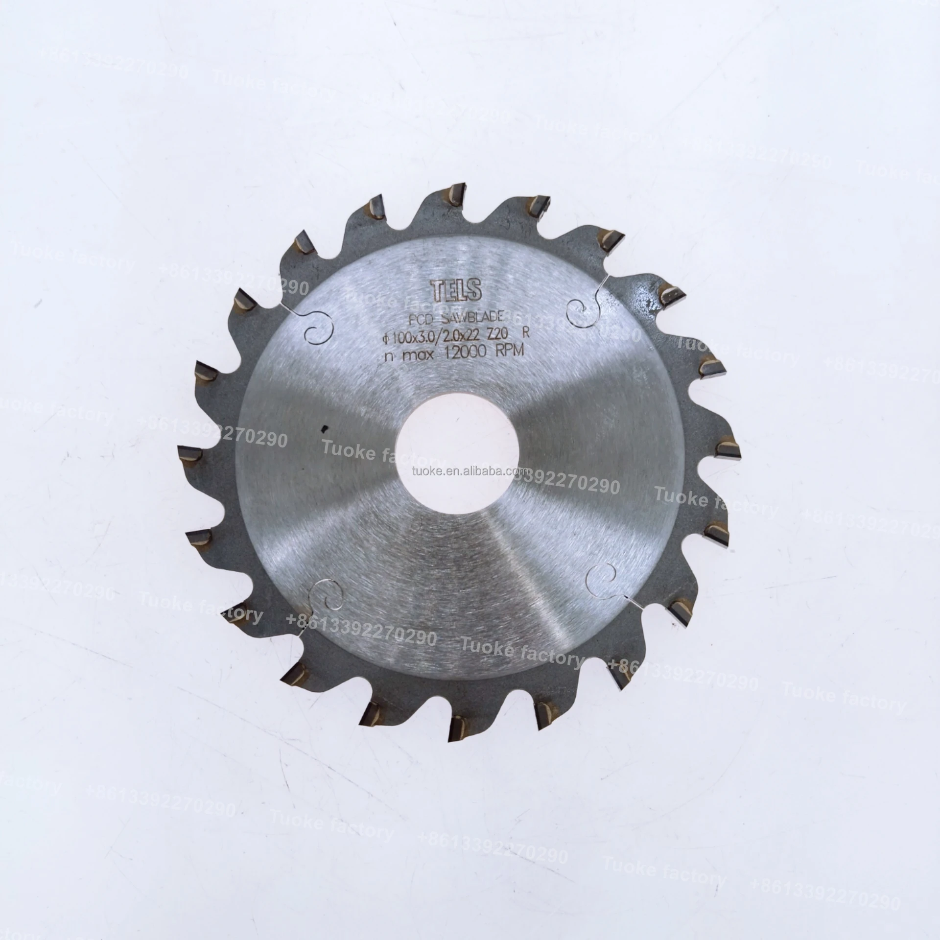 TUOKE TK632 PCD Saw blades for woodworking 100x3.0/2.0x22 diamond saw blade for cutter woodworking tools