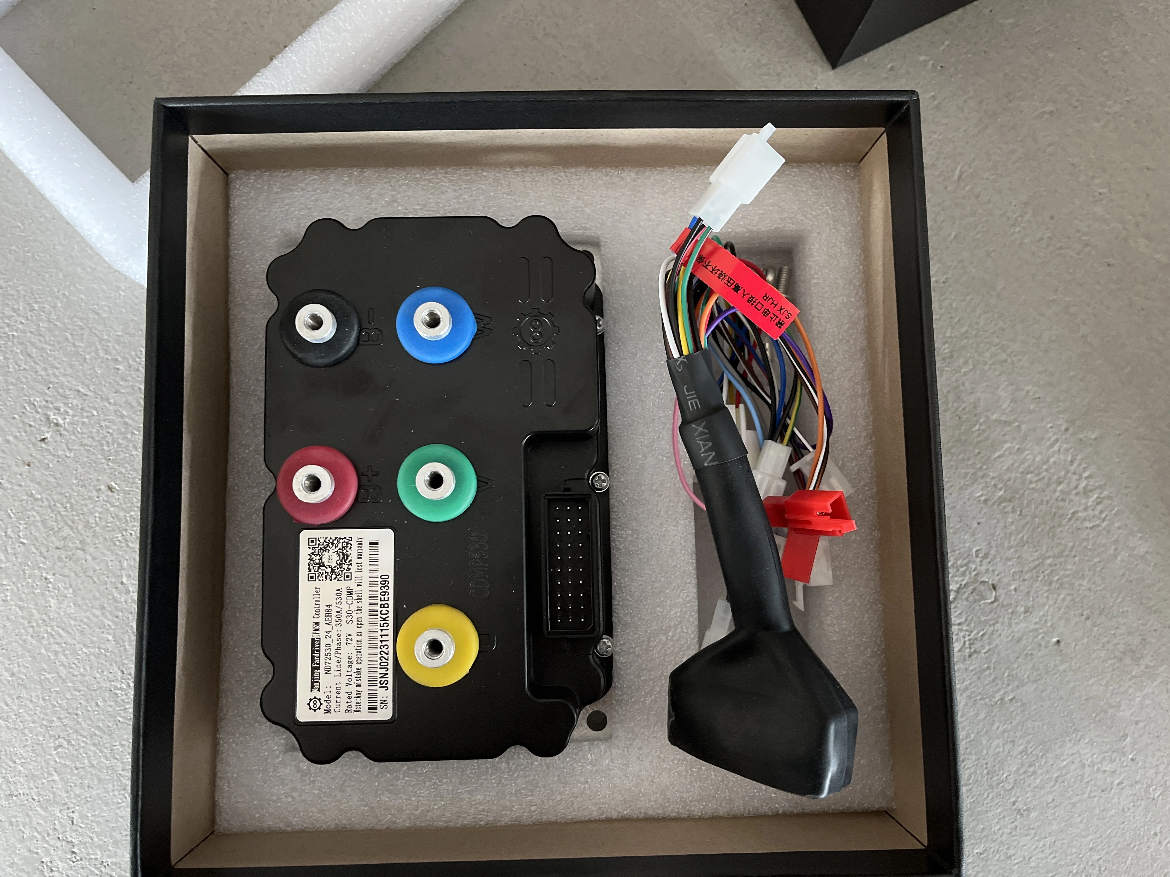 QS mid drive motor  72V3000W 138-C  70H V3 72V 100kmph Mid Drive Motor  Motorcycle harness wiring fardriver