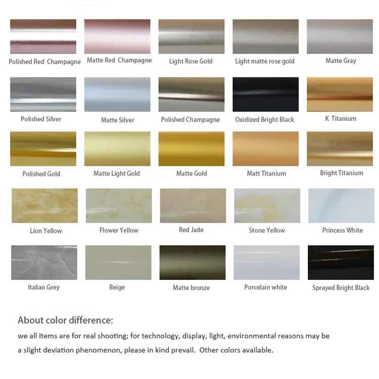 Fashion Waterproof C Shape Tile Edge Trim Kitchen Custom Metal Flexible Ceramic Strips Tile Trim