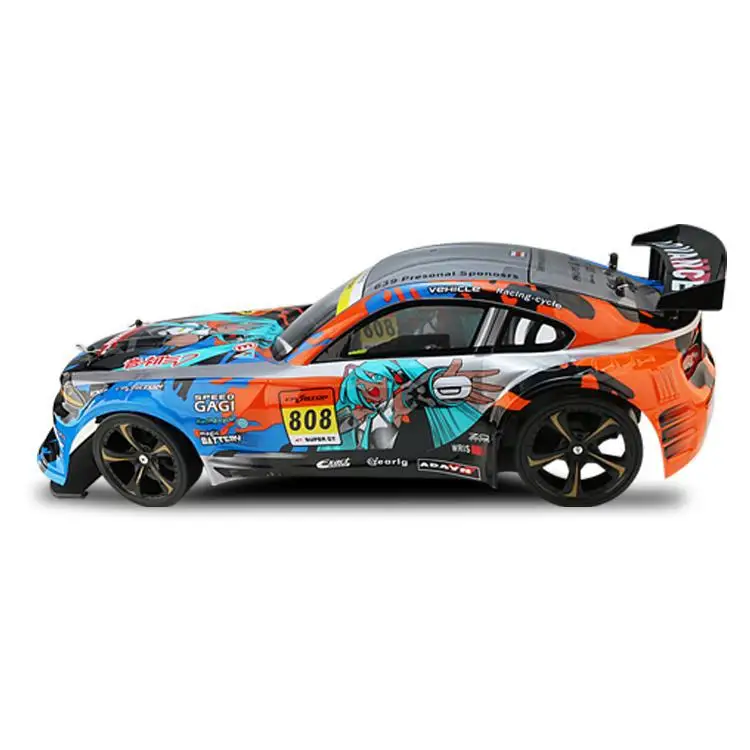 1:10 Rapid Drift Remote Control Car 70km/h Dual Electric Four-wheel Drive Shockproof GTR Sports Car Boy Remote Control Car