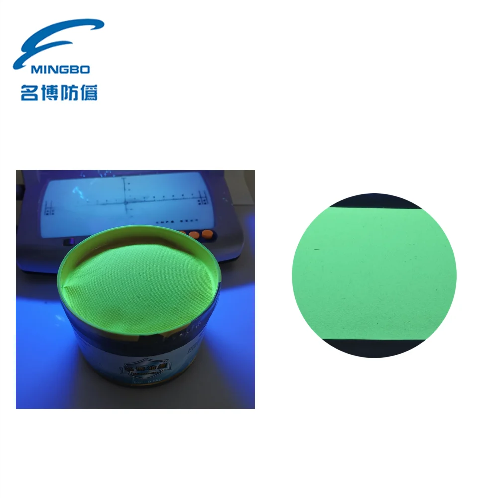 UV offset Invisible fluorescent ink grass green under UV light 365nm