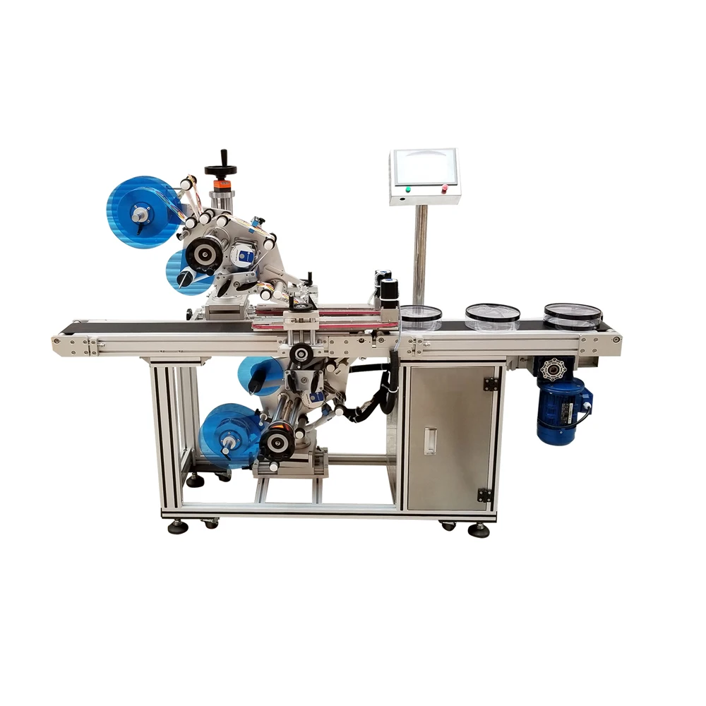 auto top and bottom flat surface labeling machine