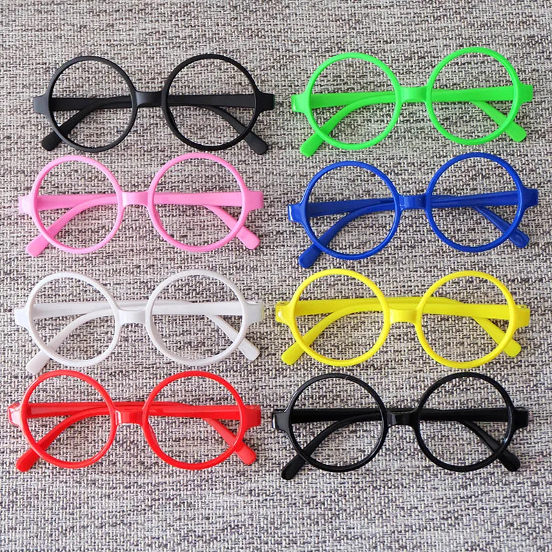 Promotion Colorful Frame Unisex Round Nerd Eyewear Frame For Kids Without Lenses Baby EyeglassesFrame