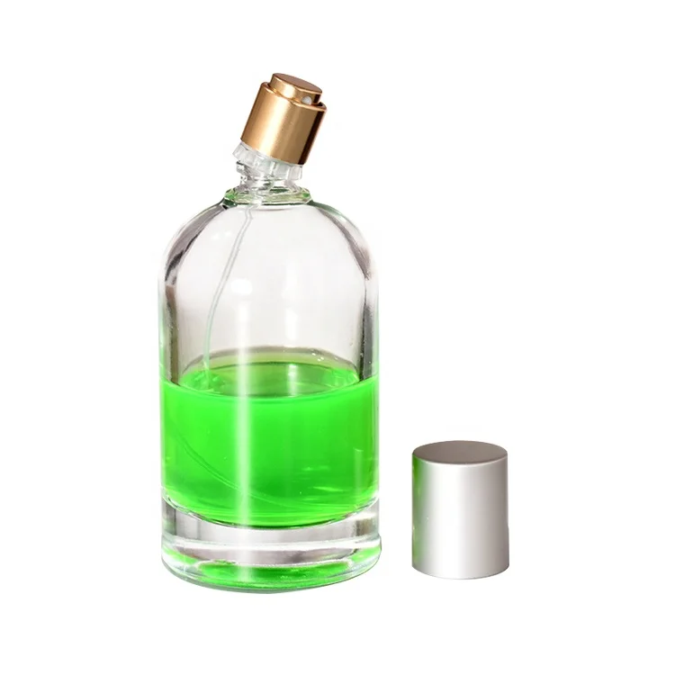 30ml round glass body mist bottle 50ml empty Boston glass bottle 100ml glass bottle perfume cap near me