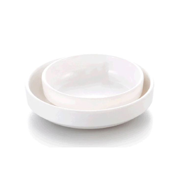 Wholesale Unbreakable plastic soup bowls white melamine miso bowl sauce bowl for restaurant