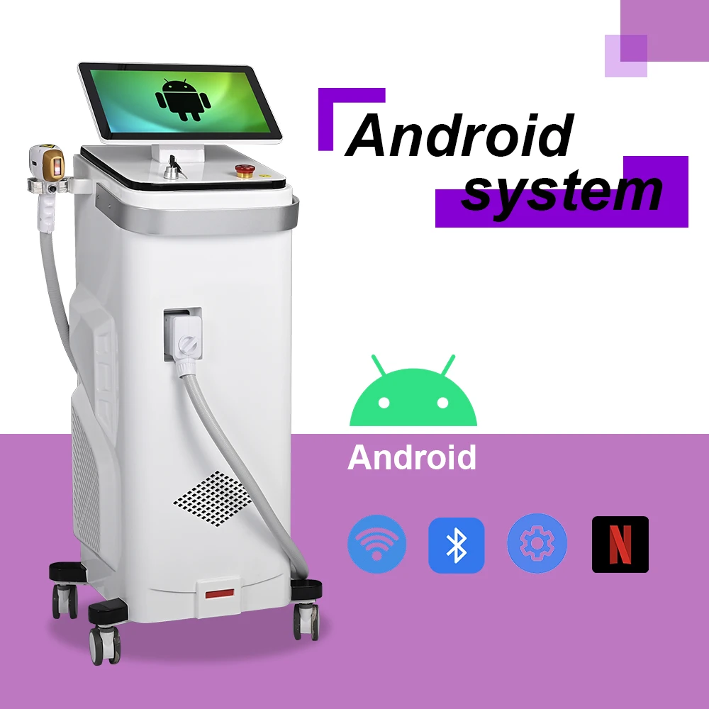 2024 Most Popular ICE CUBE 3 Waves 755nm 808nm 1064nm Laser Speed Permanent 808 Diode Beauty Equipment Hair Removal Machine Skin