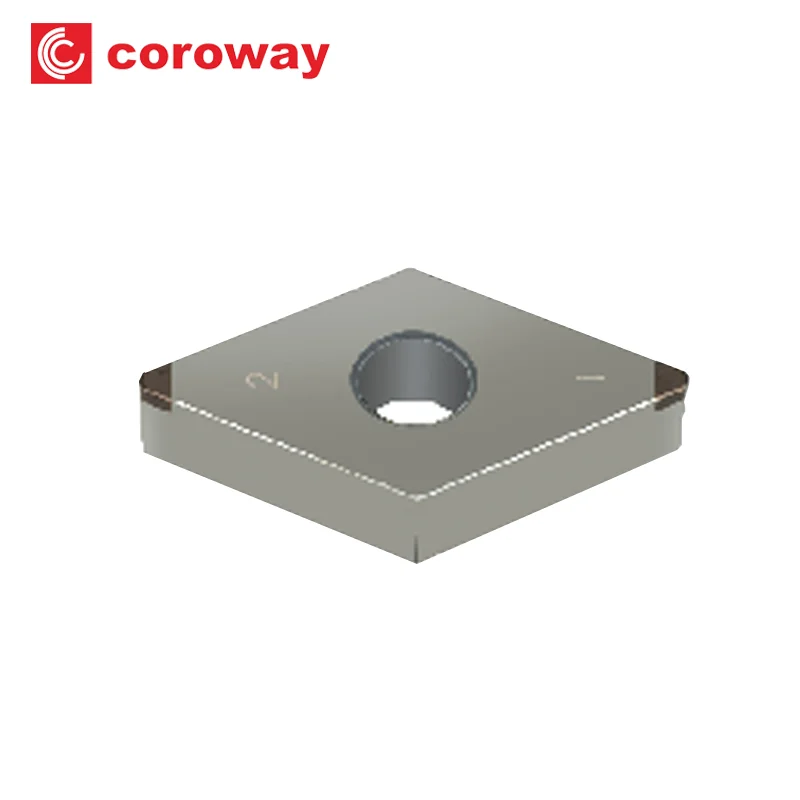 High Quality Coated Solid CBN/PCBN Inserts CNC CBN CNGA 4 Tips PCBN Tipped Turning Tool PCBN-CNGA150404
