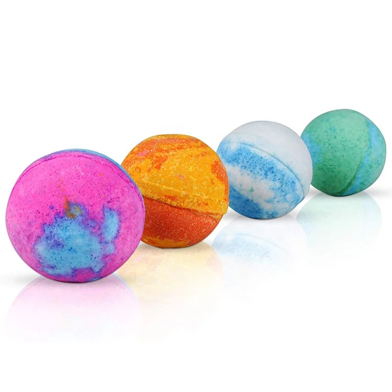 100% Safe Organic Ingredients Bubble Bath Bomb Colorful Bath Ball