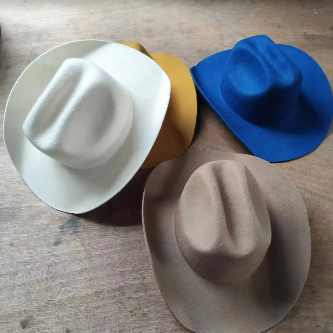 Wholesale Custom Australian Wool Felt Cowboy Hats with Adjustable Sweatband
