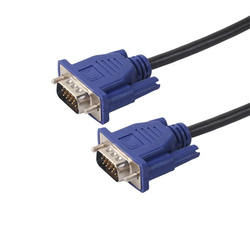 
Factory price 15pin 1.5m Male To Male Vga Cable For Computer display 