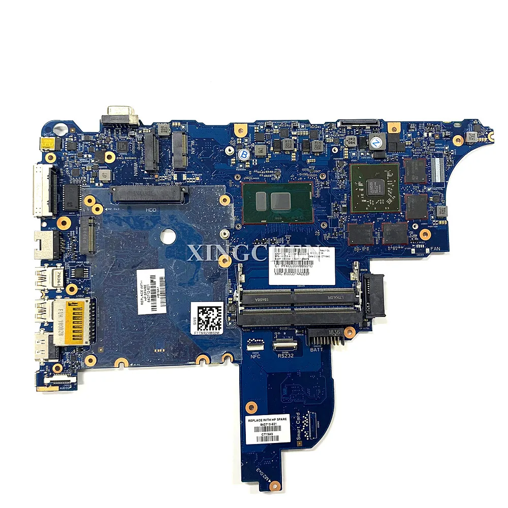 840712-601 840712-001 For HP ProBook 650 G2 Laptop motherboard SR2F0 I5-6300U CPU CIRCUS-6050A2723701-MB-A02