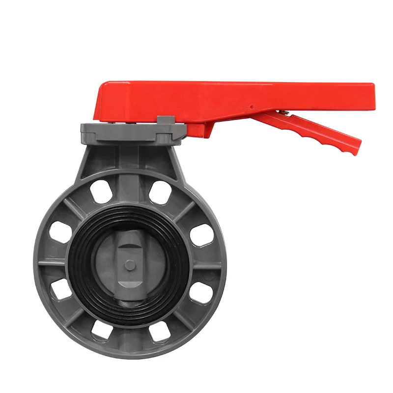 China Hot Sale with Good Price 2 inch Butterfly Valve PVC for Industrial Pressure  Plastic pipe fitting Ball 2 3 4  6inch
