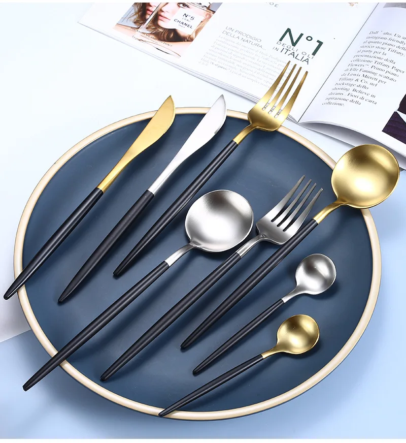 
High quality cutlery set 4 piece cutipol flatware stainless steel cutlery set 