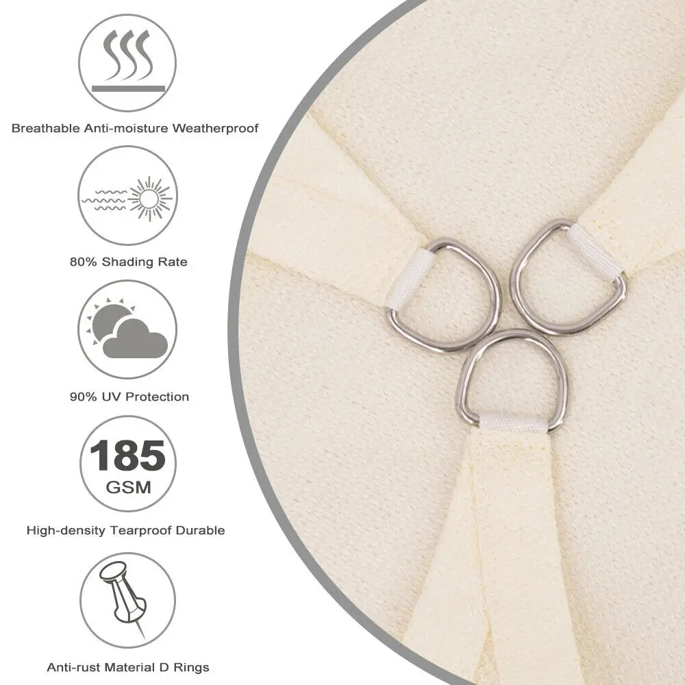 Hdpe retractable waterproof textil sun shade sail outdoor pole fabric canopy Cloth Sails& nets