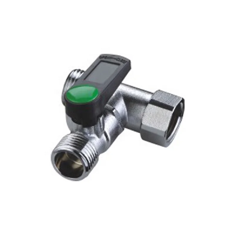Top quality three way male female hread brass angle valve