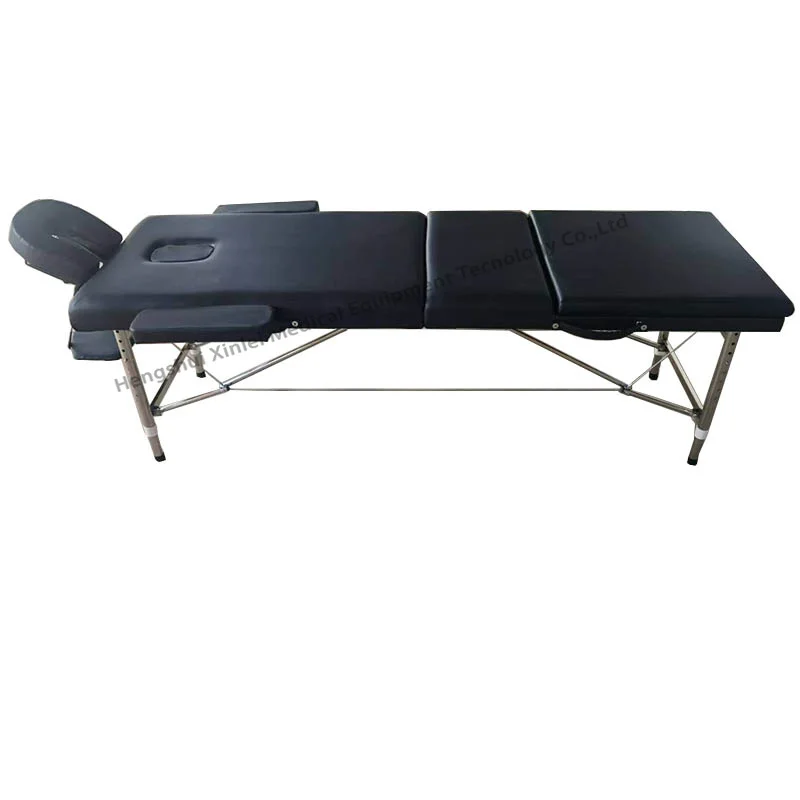 Modern High Quality Beauty Spa Three-Fold Massage Bed Stainless Steel Leather Bedroom Living Room Hotel Spa Salon Eyelash