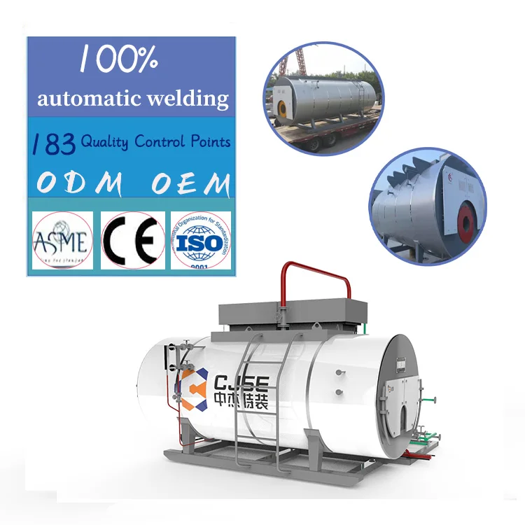 CJSE best price industrial gas fired oil fired China burner steam boilerwns series steam boiler fire tube boiler for industrial