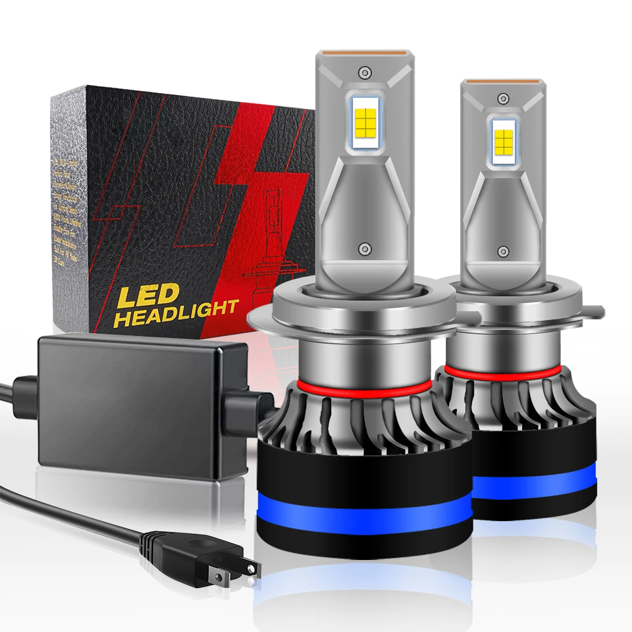 H11 LED Headlight Bulbs H8 H9 LED Bulb Same OEM Size Hi Low Beam Headlamp 10000k White