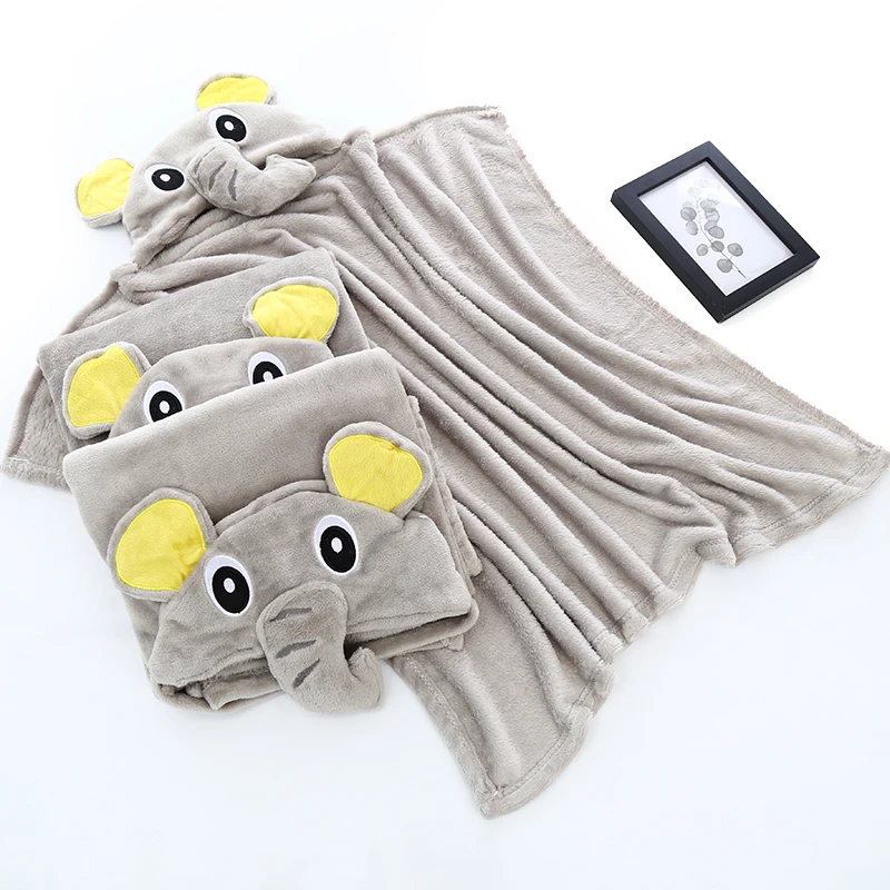Stock Animal Baby Towel With Hooded Elephant Baby Hooded Towel