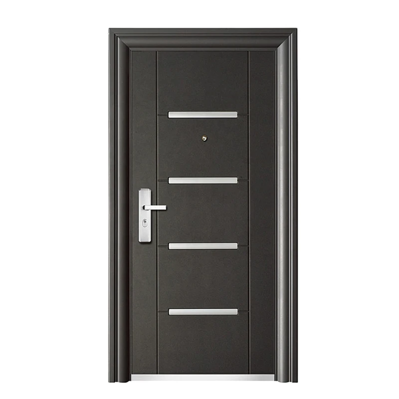 Cheap price bangladesh stainless steel door,front metal modern exterior security steel doors