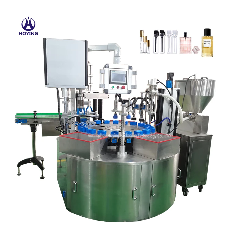 Automatic can jar bottle liquid gel cosmetic lotion filling machinery nail polish perfume filling machine