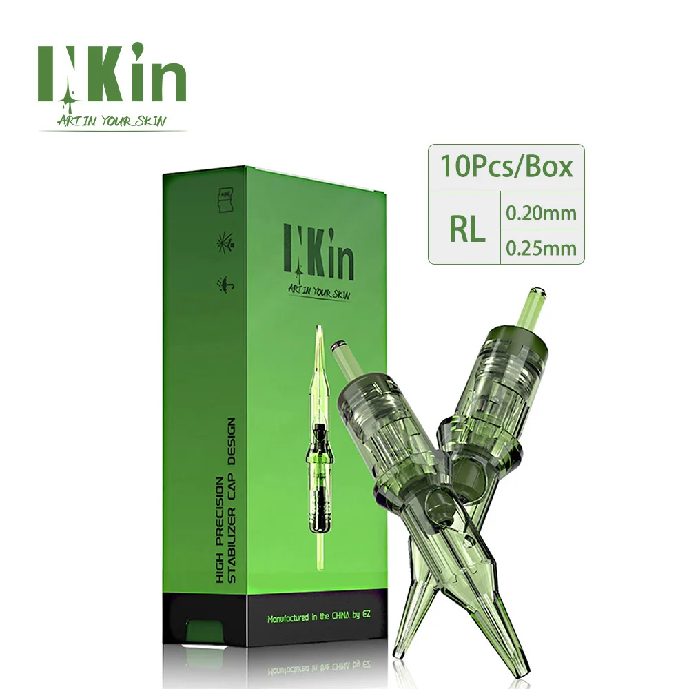 INKin Revo 10Pcs/box RL #6#8 OEM ODM Manufacturer Wholesale Custom Tattoo Cartridges with Precise Positioning System