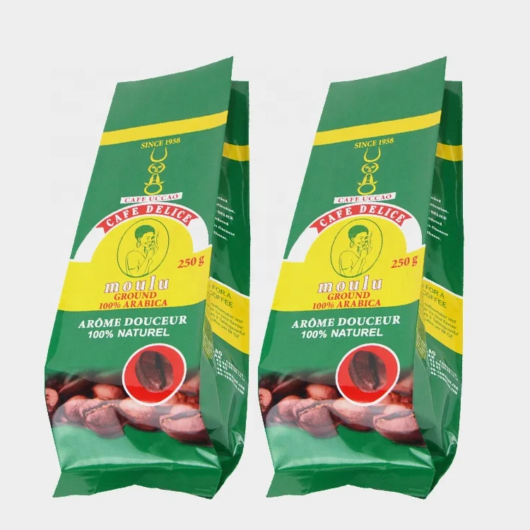 Индивидуальная этикетка с напечатанной алюминиевой фольгой 500 г 1 кг doy pack матовые черные биоразлагаемые пакеты для кофе клапаном дегазации