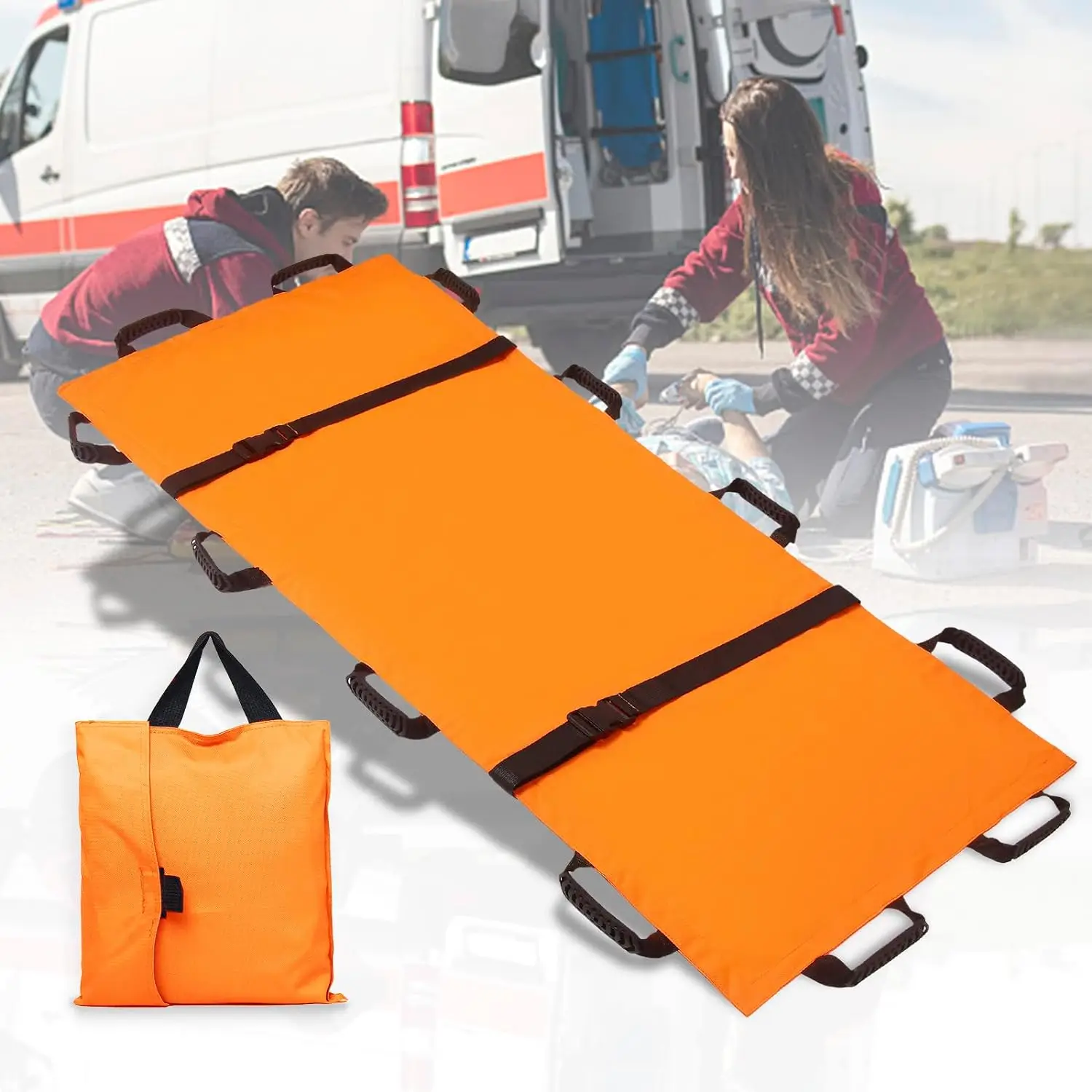 Folding Portable Transport Stretcher for Emergency Rescue