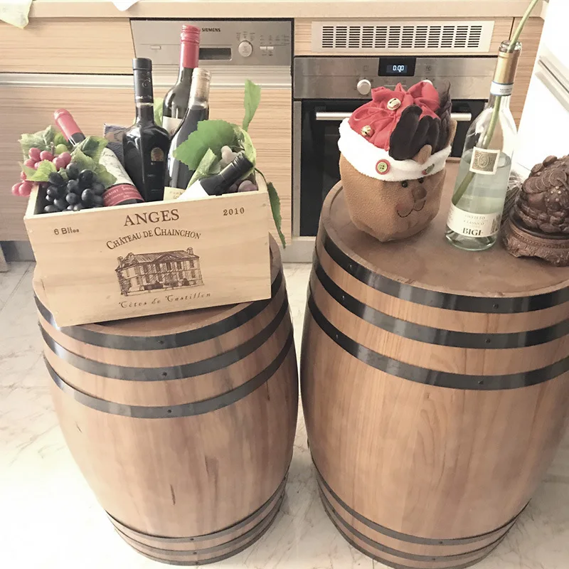 Wooden Oak Barrel Large Capacity Wine Barrel Wooden Barrels For Sale