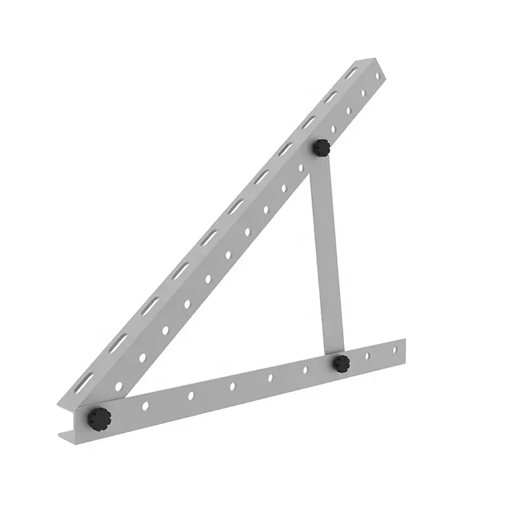 SeanRo Panel Ground Mounting System Kit  Aluminum Adjustable Triangle Solar Mounting Brackets For Solar Mounting System