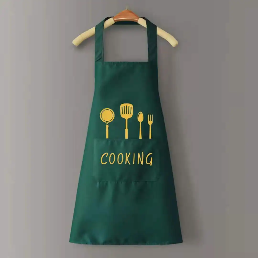 Custom Logo Promotion  Denim Cooking Kitchen Garden Apron For Men & Women Ripped Adjustable With Pockets