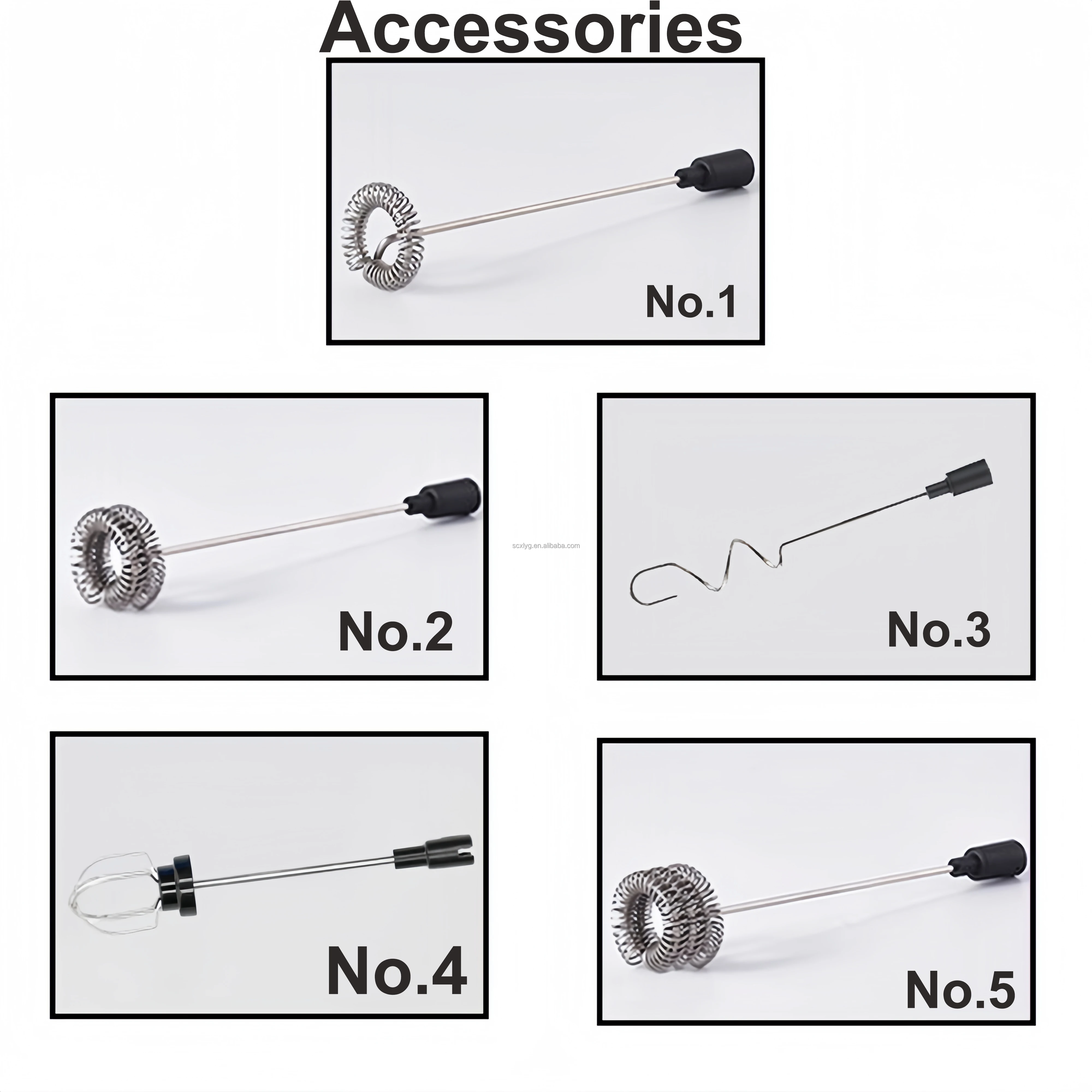 XLR USB Rechargeable Handheld Electric Coffee Mixer Milk Frother Foam Maker Whisk with Extra Heads 2 Adjustable Speeds for Latte