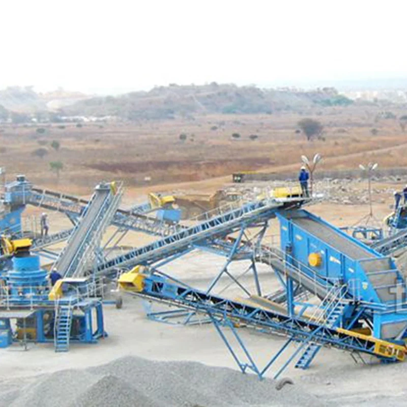 Quarry Stone Crushing Line Granite Marble Concrete Sand Making Machine High Efficiency VSI Crusher Sand Production Line Price